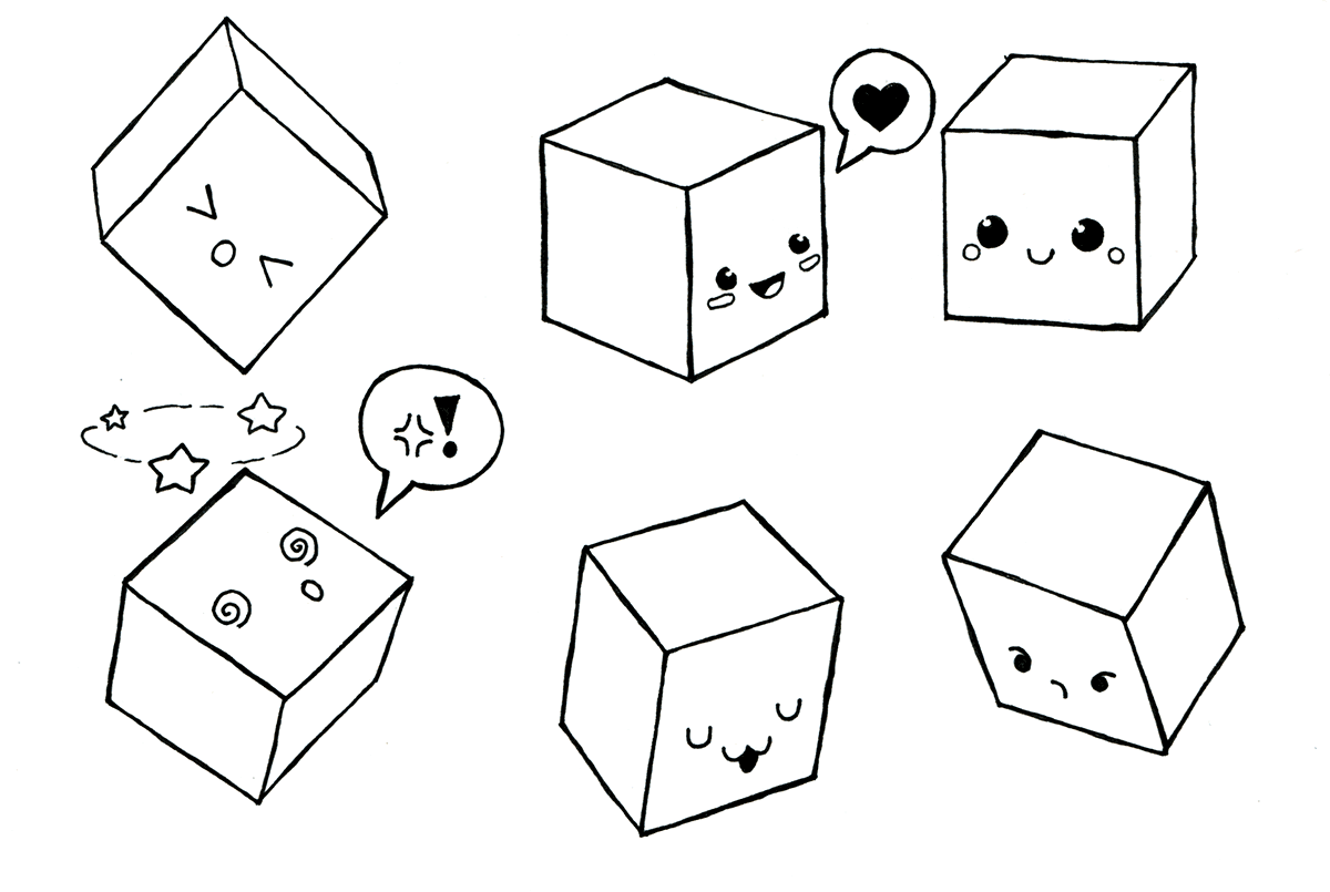 Having fun with drawing cubes