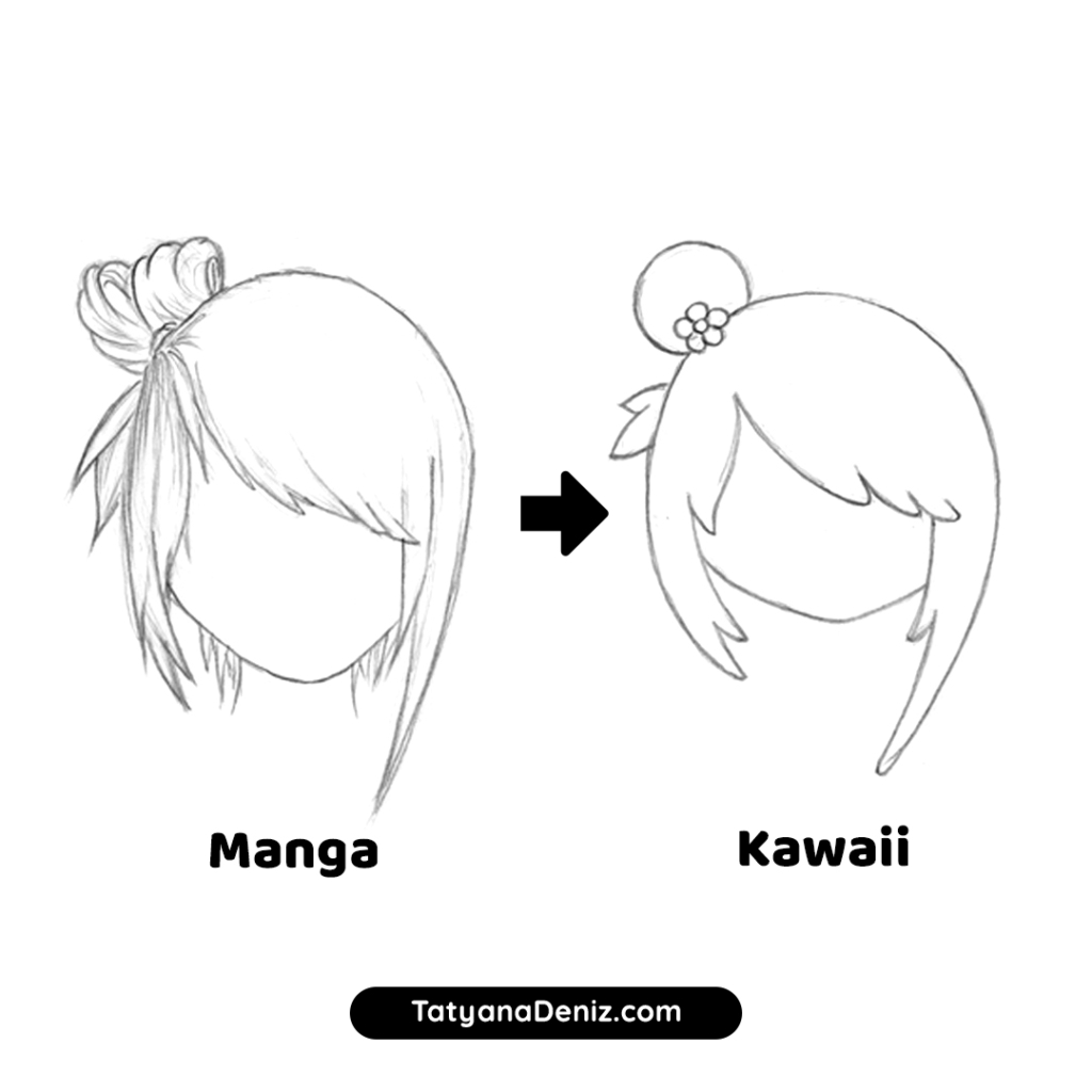 How to draw - Kawaii hairstyles