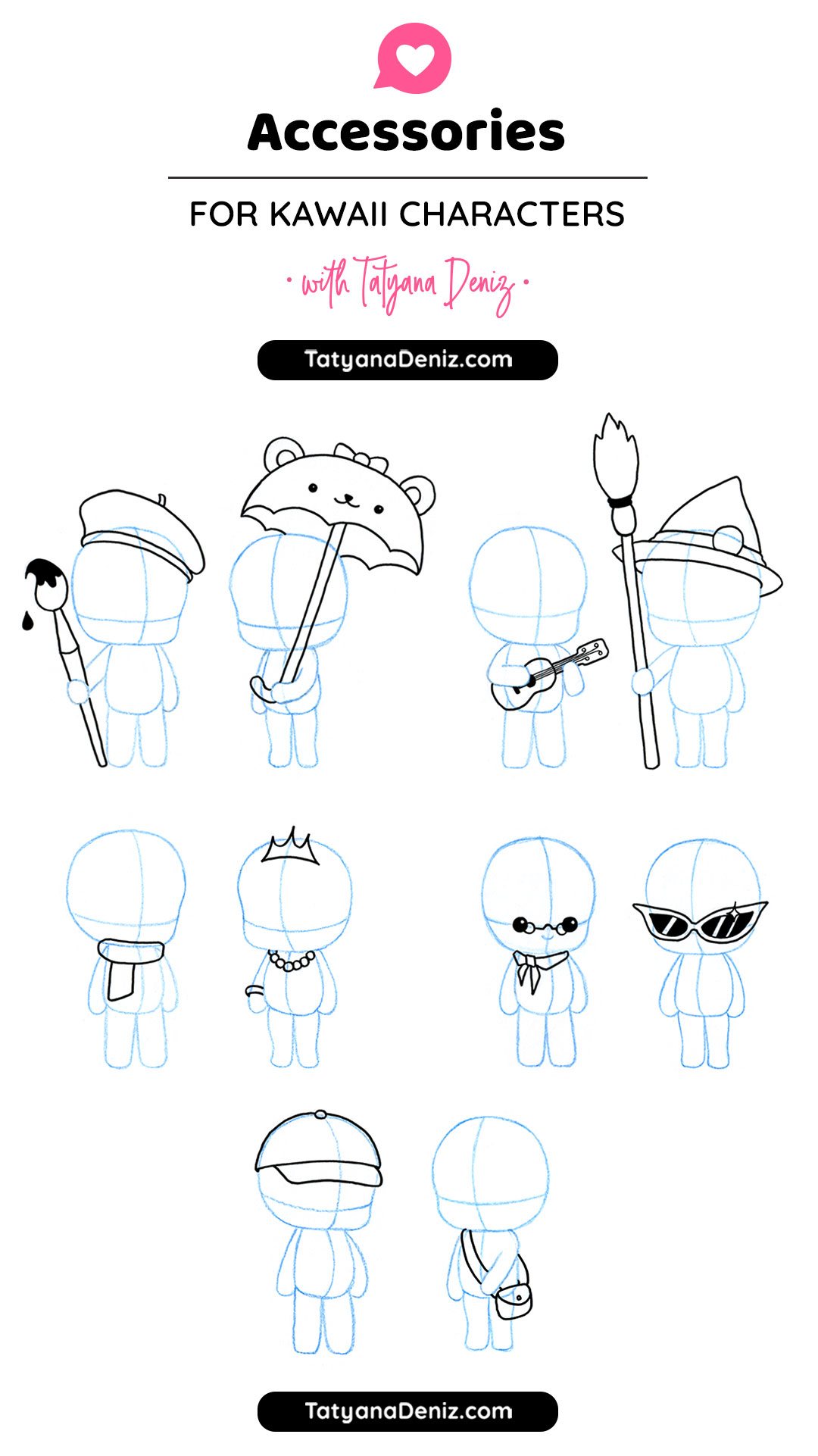 How to Draw Accessories Step-by-Step Tutorials