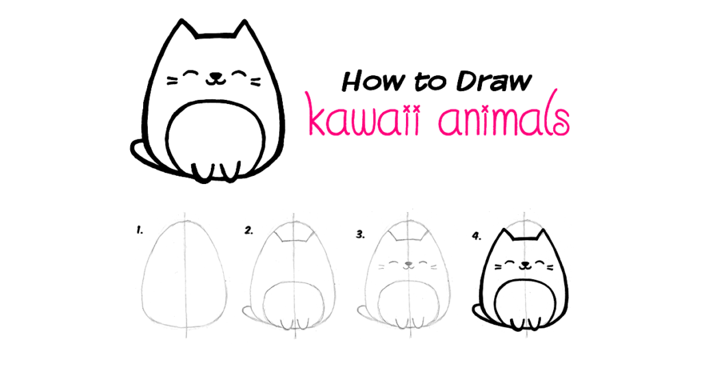 How to Draw Kawaii Porcupine in 4 Easy Steps