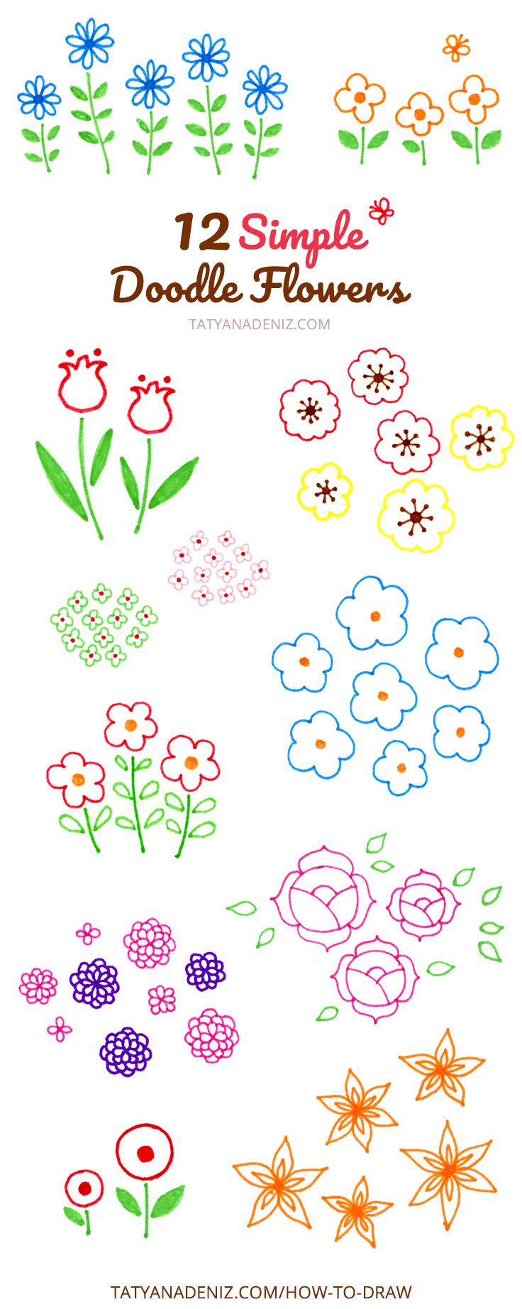 Easy Pictures To Draw Cute Flower Flower Drawing Draw An Easy Flower Easy Pictures To Draw Cute Flower Flower Drawing Draw An Easy Flower