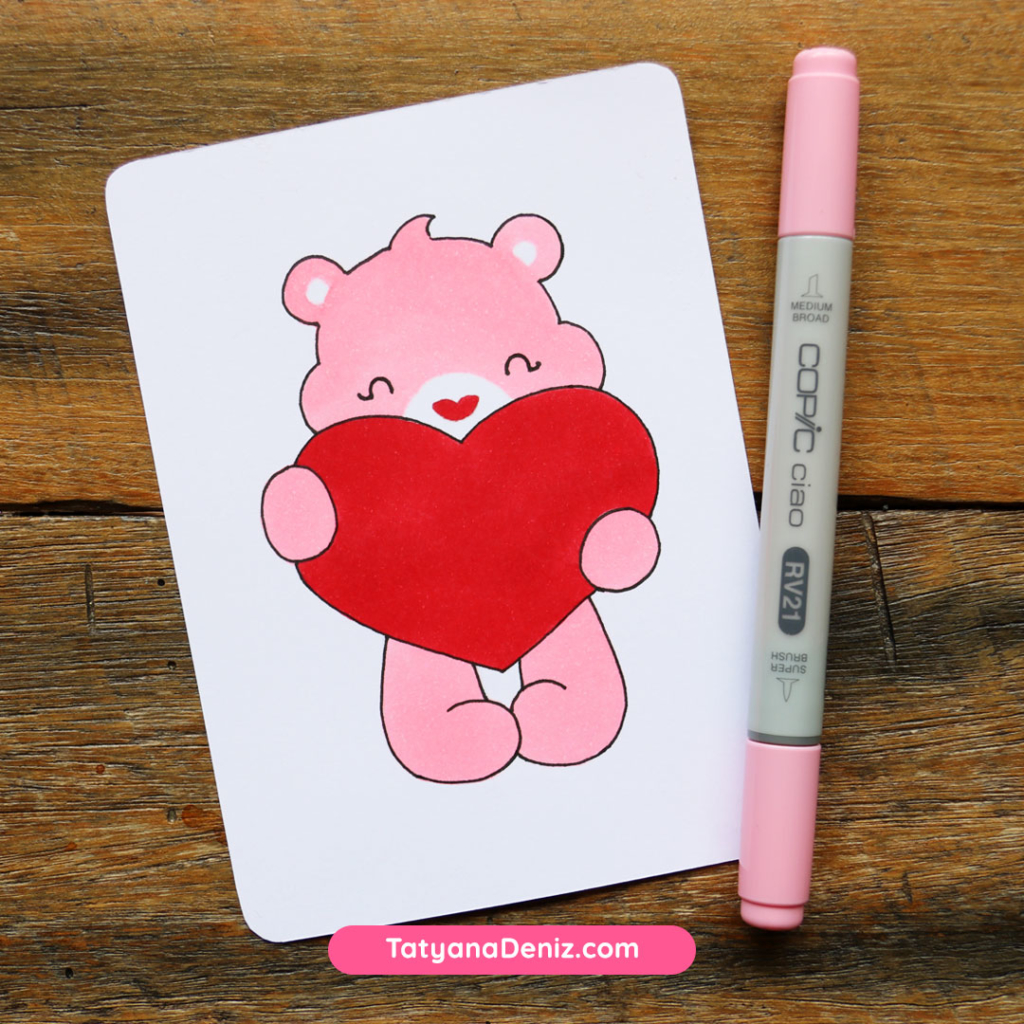 How to draw kawaii bear