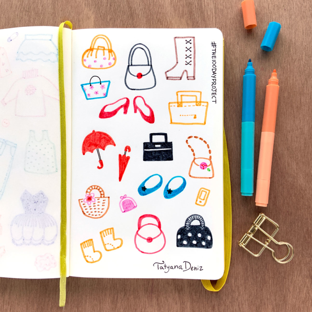 The 100 Day Project 2019 Kawaii Doodles by Tatyana Deniz