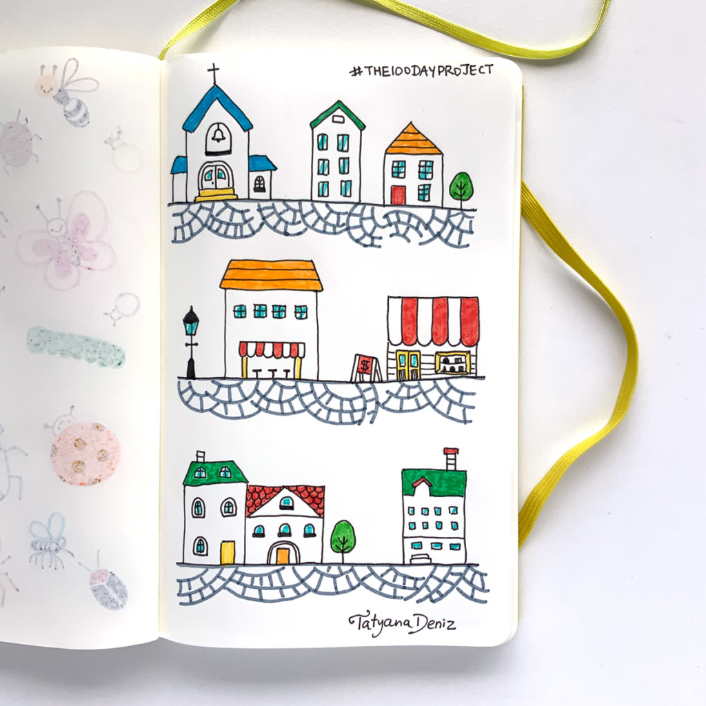 The 100 Day Project 2019 Kawaii Doodles by Tatyana Deniz