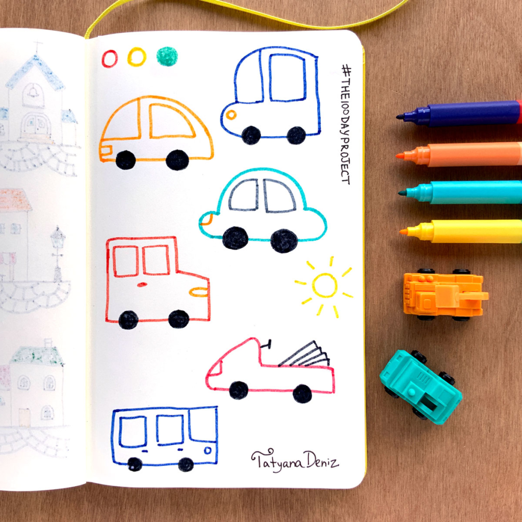 The 100 Day Project 2019 Kawaii Doodles by Tatyana Deniz