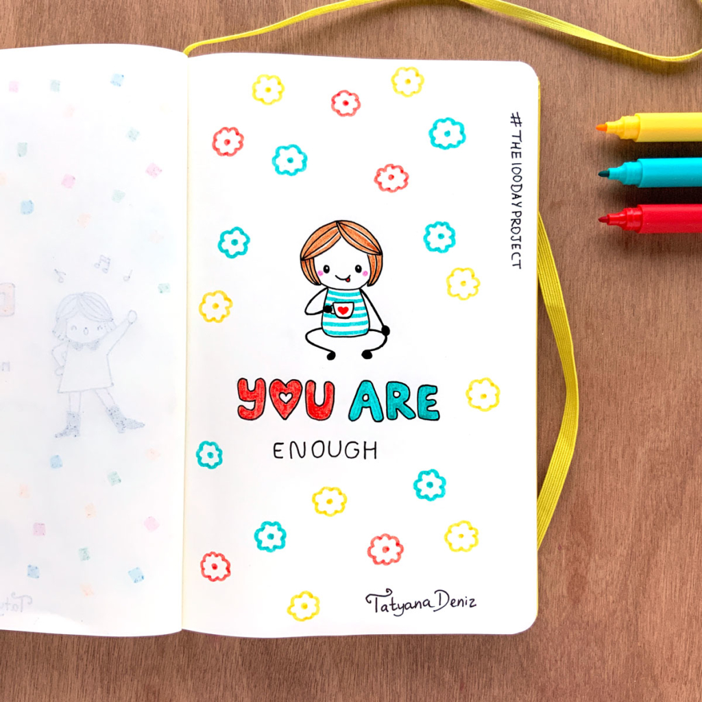 The 100 Day Project 2019 Kawaii Doodles by Tatyana Deniz