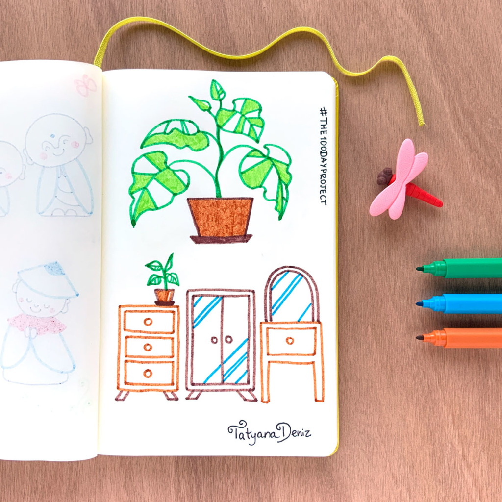 The 100 Day Project 2019 Kawaii Doodles by Tatyana Deniz