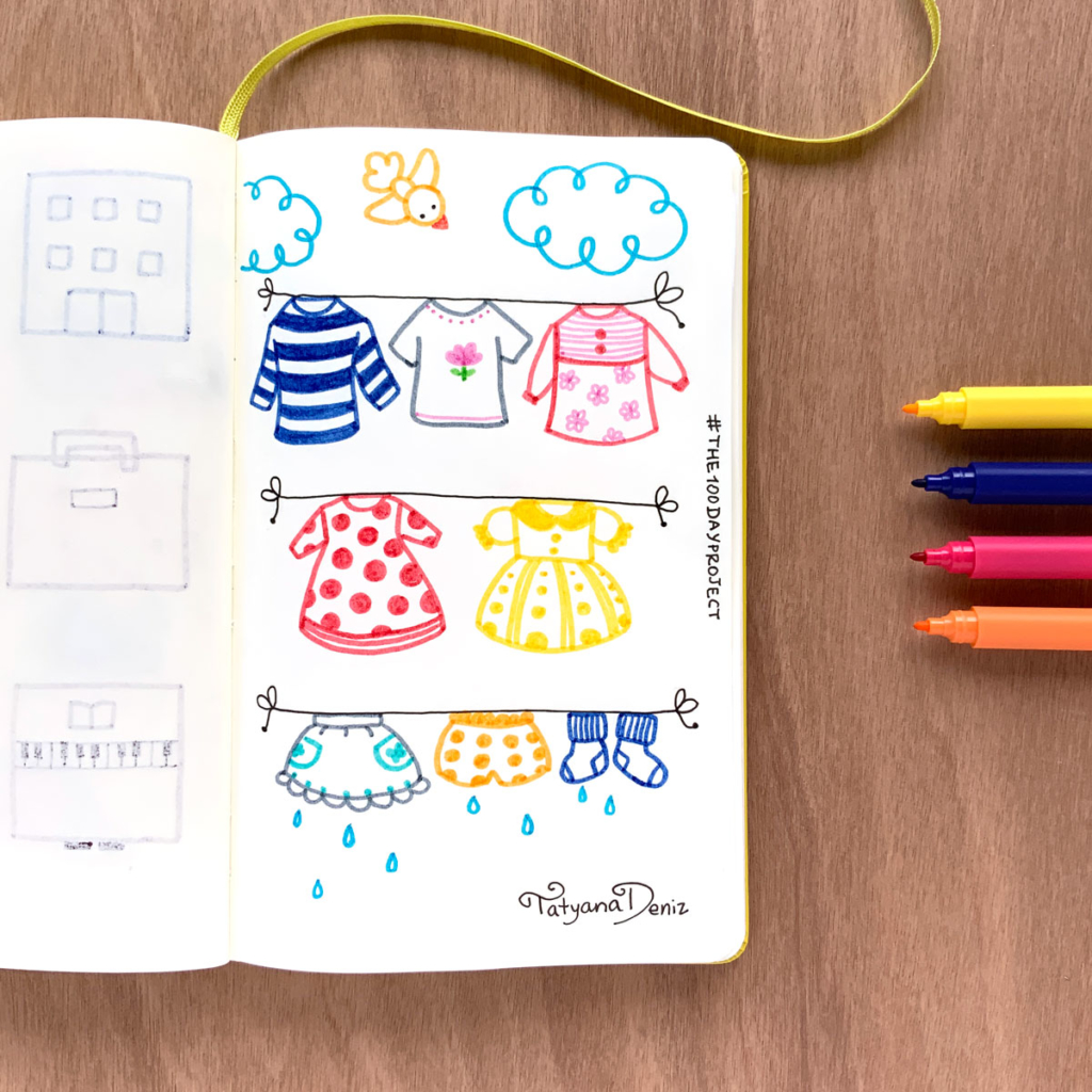 The 100 Day Project 2019 Kawaii Doodles by Tatyana Deniz