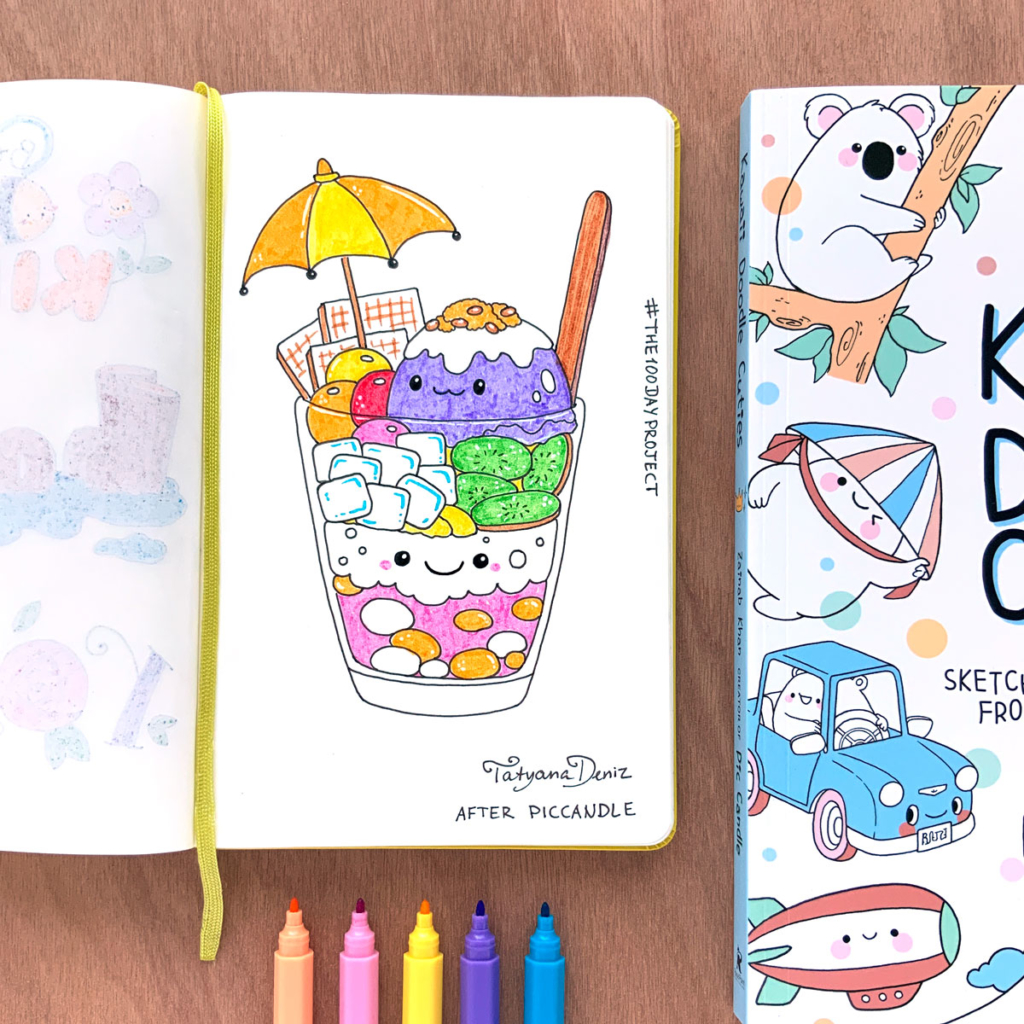 The 100 Day Project 2019 Kawaii Doodles by Tatyana Deniz