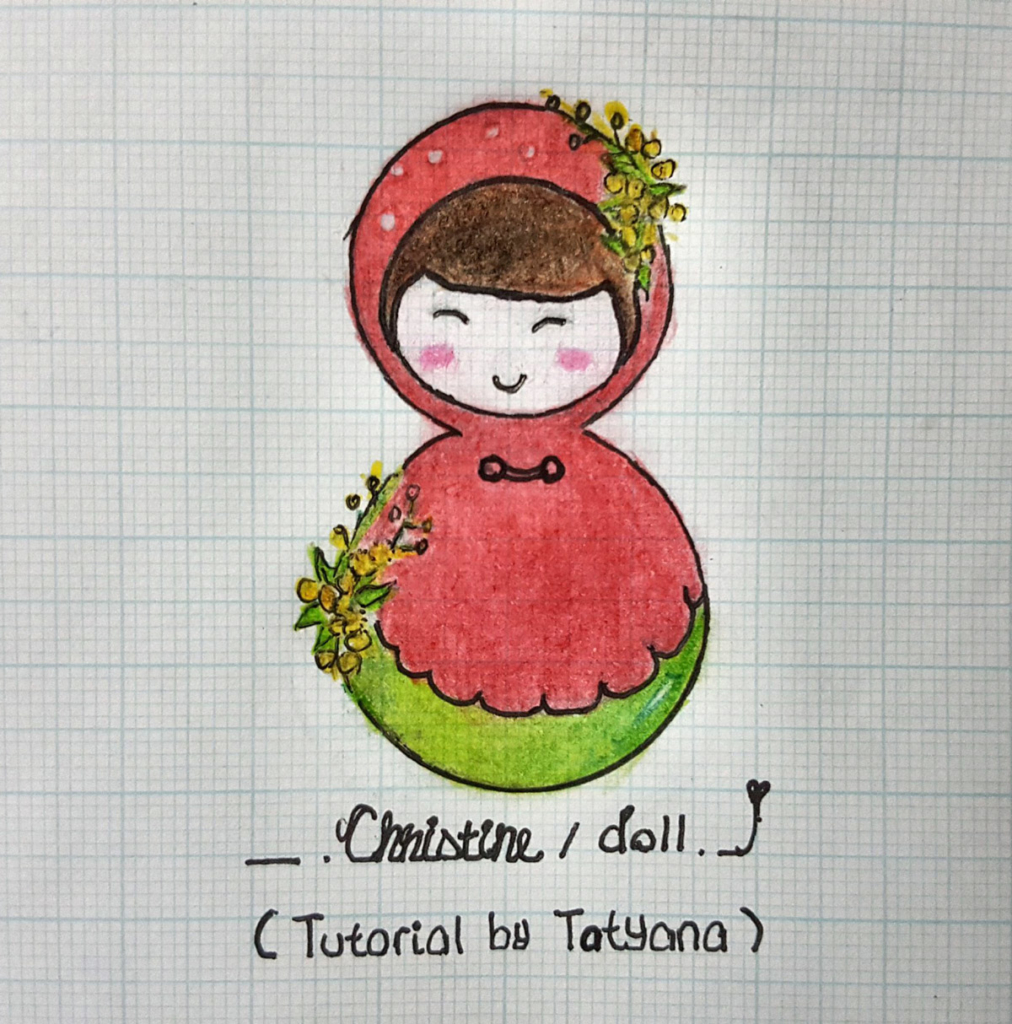 Cute Matryoshka Doll Drawing
