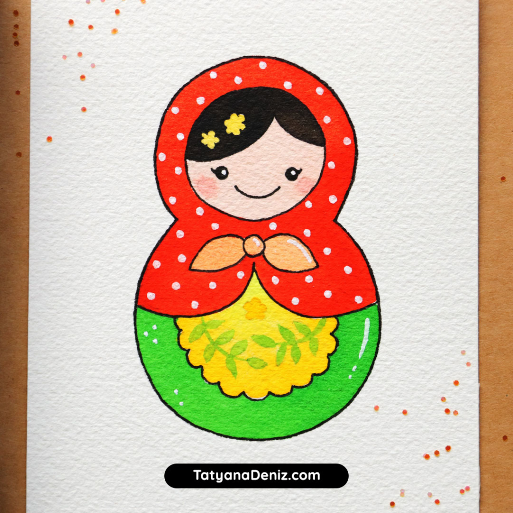 How to Draw Matryoshka Doll