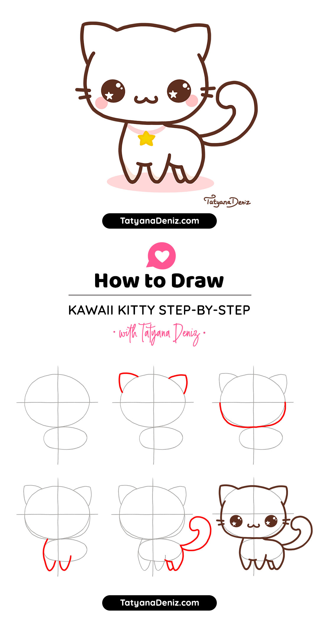 HOW TO DRAW A KAWAII CAT 