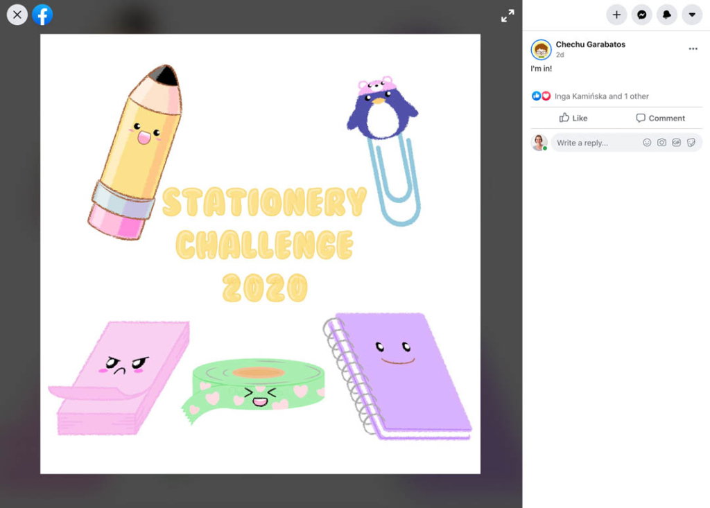 Kawaii Stationery Challenge Entry 12