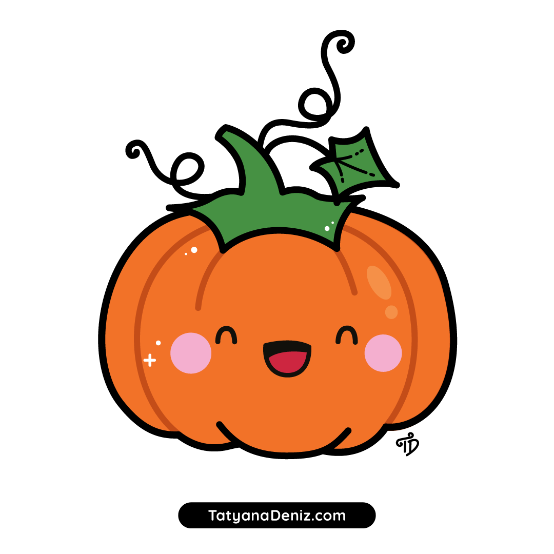 How To Draw Cute Pumpkin