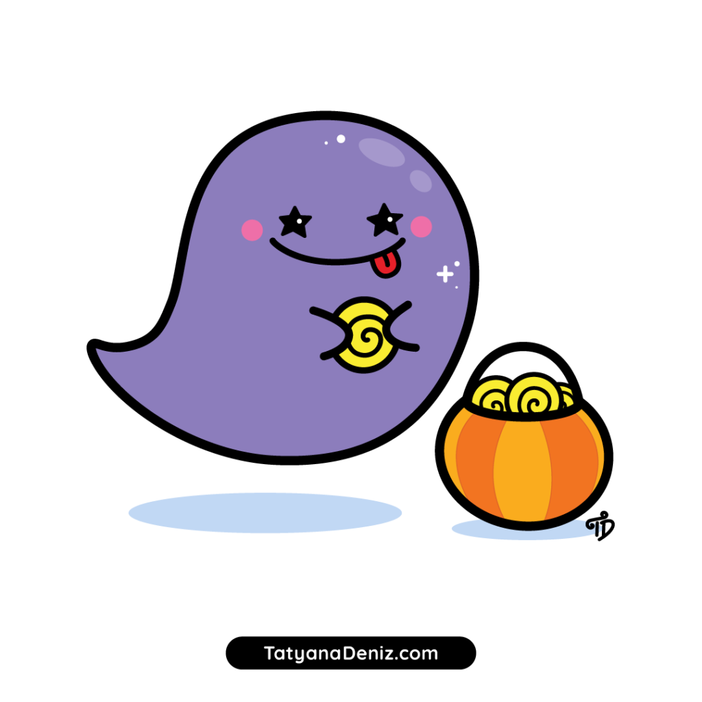 How to draw a cute Halloween ghost with easy step-by-step drawing tutorial