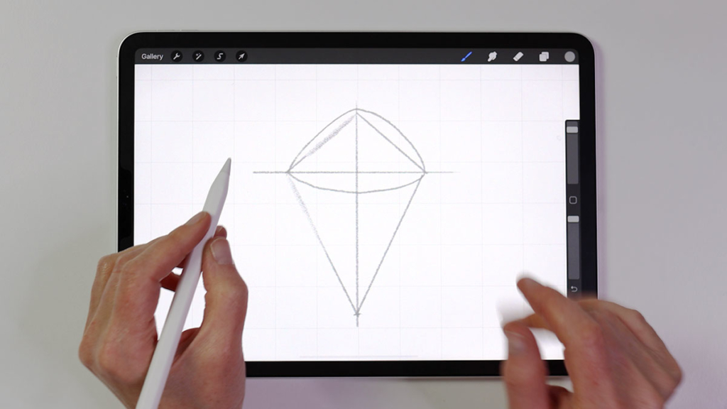 Step 3 - add the top shape of the seaweed