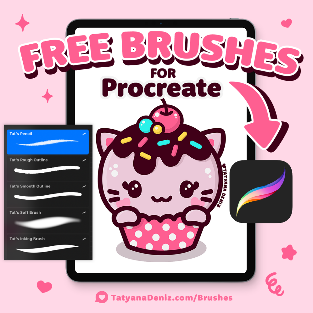 Free Procreate Brushes for Kawaii Art