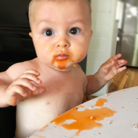 baby food mess